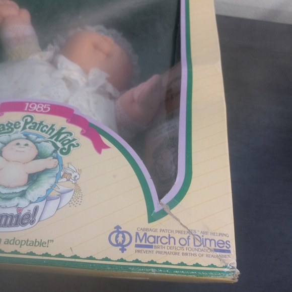 Vintage Caleco 1983 Cabbage Patch Kids Preemie Doll Hilda Celina New In Box - Picture 10 of 13
